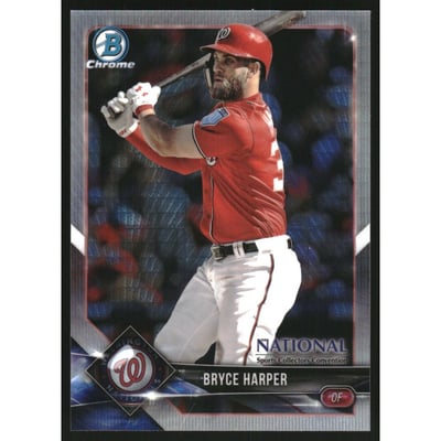2018 Bowman Chrome National Convention Prism Refractors #BNRBH Bryce Harper