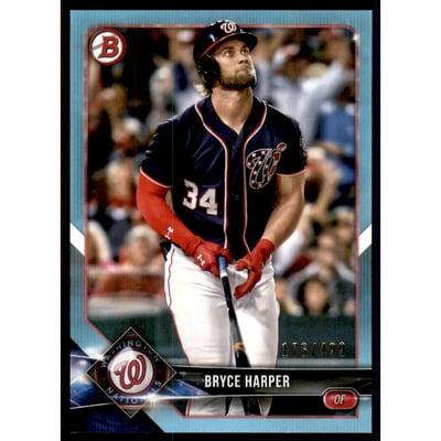 2018 Bowman Sky Blue #69 Bryce Harper