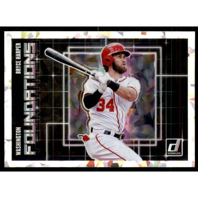 2018 Donruss Foundations Crystals #F6 Bryce Harper