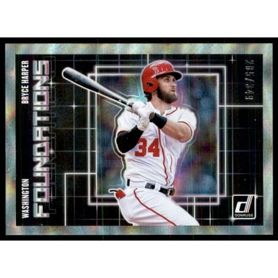 2018 Donruss Foundations Silver #F6 Bryce Harper