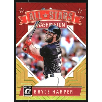 2018 Donruss Optic Red and Yellow #173 Bryce Harper AS