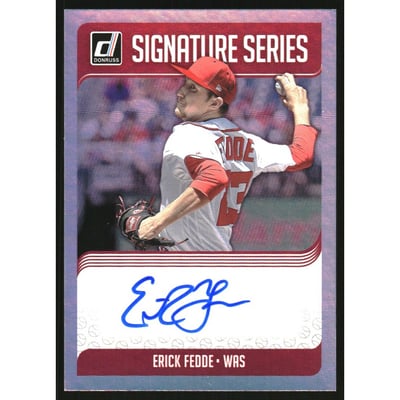 2018 Donruss Signature Series #46 Erick Fedde