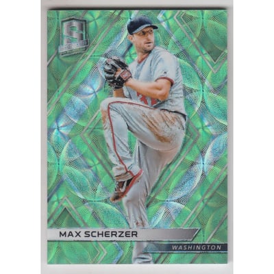 2018 Panini Spectra Neon Green #8 Max Scherzer