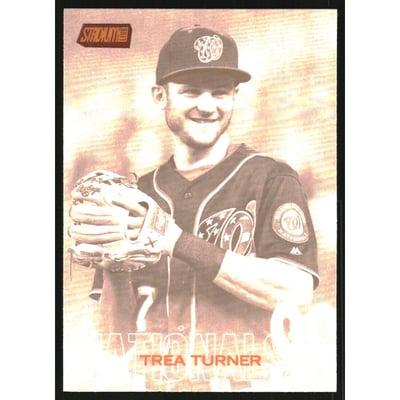 2018 Stadium Club Sepia #169 Trea Turner