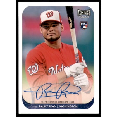 2018 Topps Archives Snapshots Autographs #ASRR Raudy Read