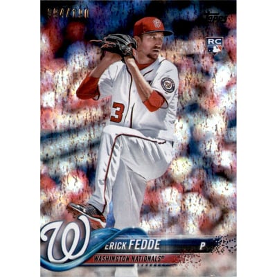 2018 Topps Factory Set Foilboard #217 Erick Fedde