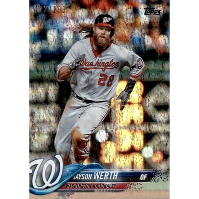 2018 Topps Factory Set Foilboard #28 Jayson Werth