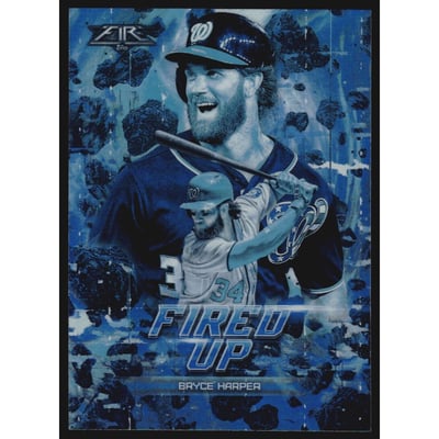 2018 Topps Fire Fired Up Blue #F15 Bryce Harper