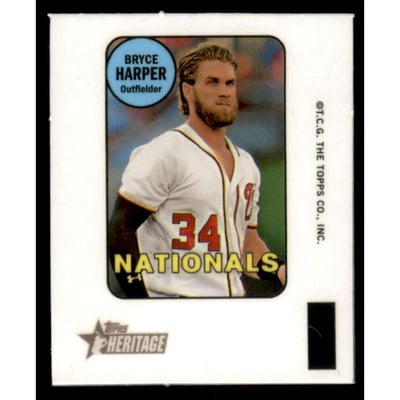 2018 Topps Heritage '69 Topps Decals #3 Bryce Harper