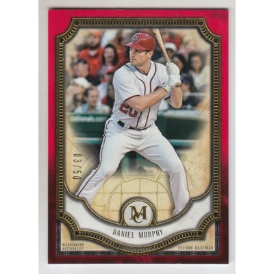 2018 Topps Museum Collection Ruby #44 Daniel Murphy