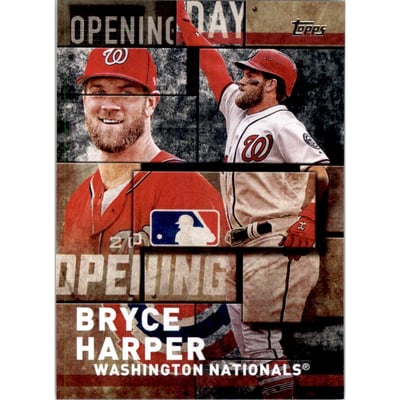 2018 Topps Opening Day Insert Black #OD25 Bryce Harper