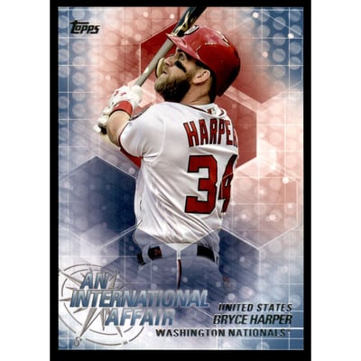 2018 Topps Update An International Affair Blue #IA40 Bryce Harper