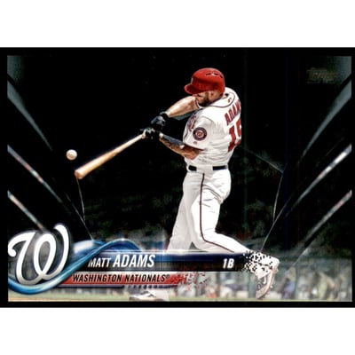 2018 Topps Update Black #US289 Matt Adams