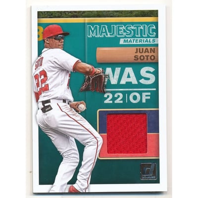 2019 Donruss Majestic Materials #3 Juan Soto