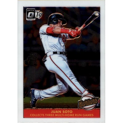2019 Donruss Optic Highlights #8 Juan Soto