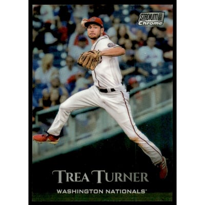 2019 Stadium Club Chrome Refractors #SCC87 Trea Turner