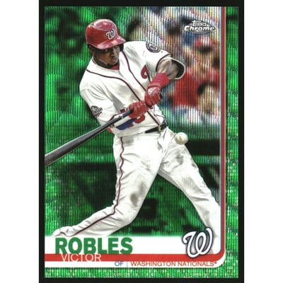 2019 Topps Chrome Green Wave Refractors #33 Victor Robles