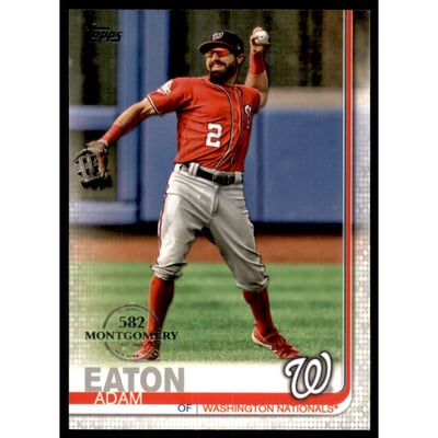 2019 Topps Factory Set 582 Montgomery #316 Adam Eaton
