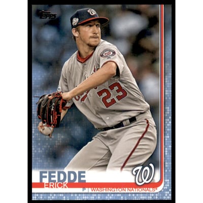 2019 Topps Father's Day Blue #398 Erick Fedde