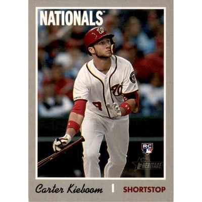 2019 Topps Heritage Action Variations #523 Carter Kieboom