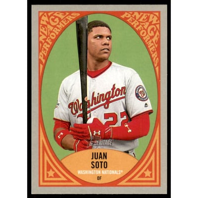2019 Topps Heritage New Age Performers #NAP15 Juan Soto