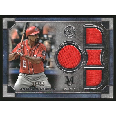 2019 Topps Museum Collection Primary Pieces Quad Relics #SPQRARE Anthony Rendon