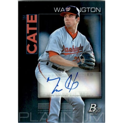 2020 Bowman Platinum Top Prospect Autographs #TOP51 Tim Cate