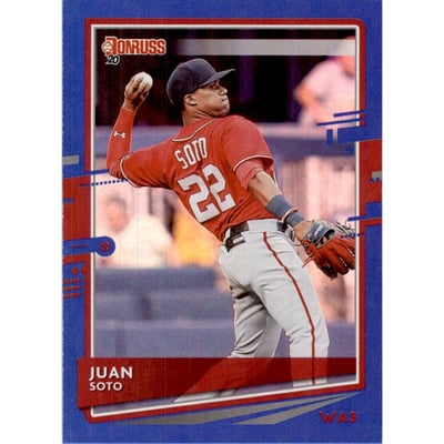 2020 Donruss Holo Blue #162 Juan Soto