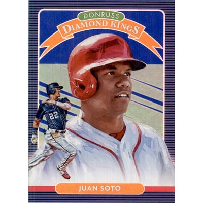 2020 Donruss Holo Blue #23 Juan Soto DK