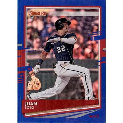 2020 Donruss Holo Blue Variations #162 Juan Soto