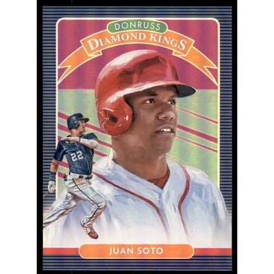 2020 Donruss Holo Purple #23 Juan Soto DK