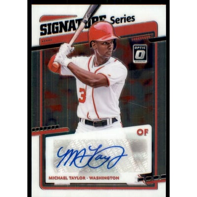 2020 Donruss Optic Signature Series #44 Michael Taylor