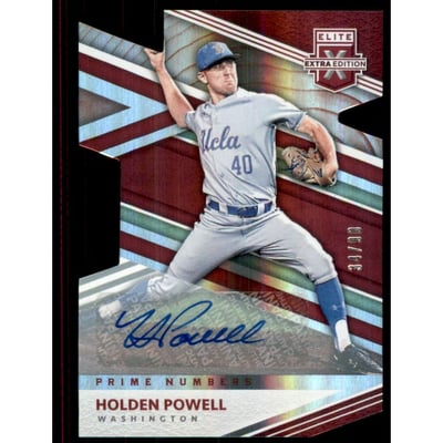 2020 Elite Extra Edition Signatures Prime Numbers A Die Cut #95 Holden Powell/90