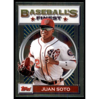 2020 Finest Flashbacks #167 Juan Soto