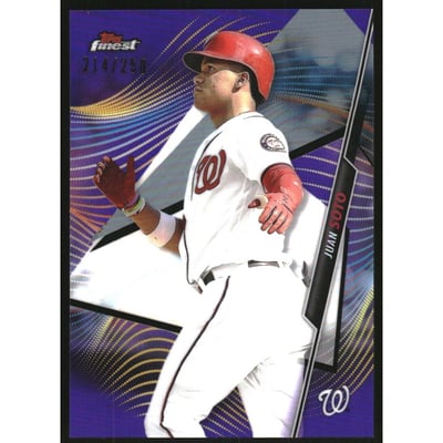 2020 Finest Purple Refractors #14 Juan Soto