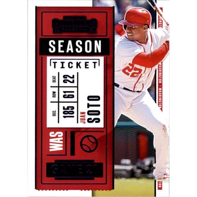 2020 Panini Contenders Season Ticket Purple #45 Juan Soto