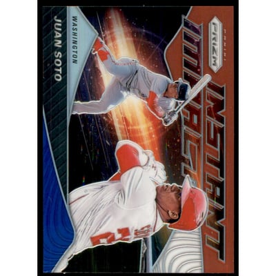 2020 Panini Prizm Instant Impact Prizms Red White and Blue #7 Juan Soto