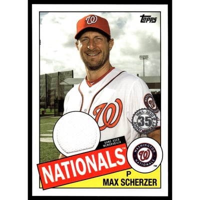 2020 Topps '85 Topps Relics #85RMS Max Scherzer
