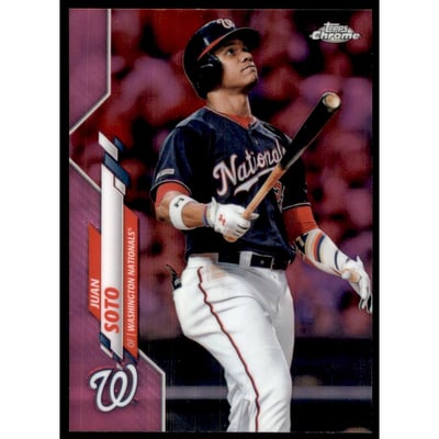 2020 Topps Chrome Pink Refractors #12 Juan Soto
