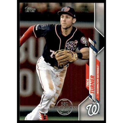 2020 Topps Factory Set 582 Montgomery Club #214 Trea Turner