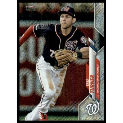 2020 Topps Factory Set Walmart Foilboard #214 Trea Turner