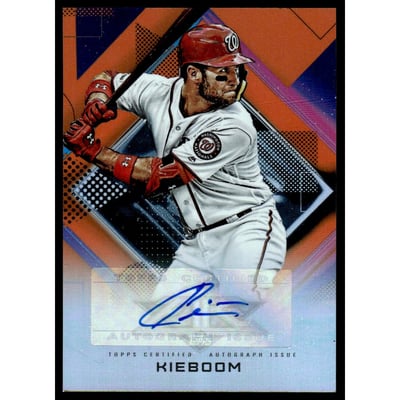 2020 Topps Fire Autographs Orange #FACK Carter Kieboom