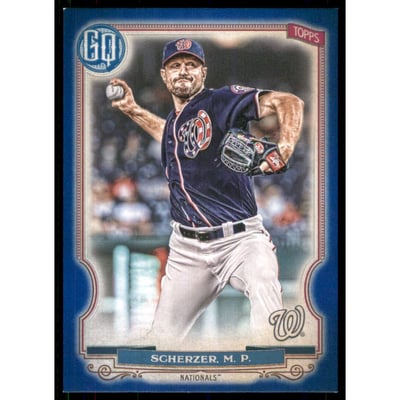 2020 Topps Gypsy Queen Blue #166 Max Scherzer