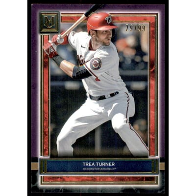 2020 Topps Museum Collection Amethyst #64 Trea Turner