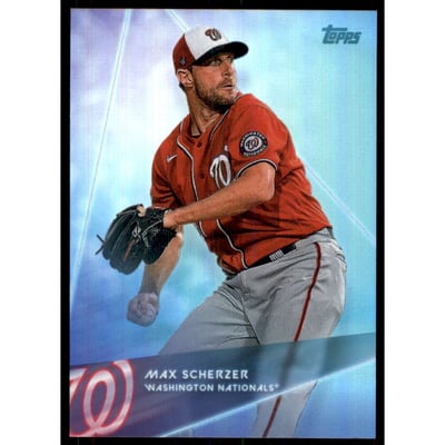 2020 Topps X Steve Aoki Rainbow Foilboard #56 Max Scherzer