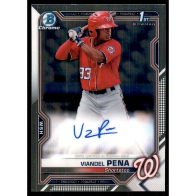2021 Bowman Chrome Prospect Autographs #CPAVP Viandel Pena