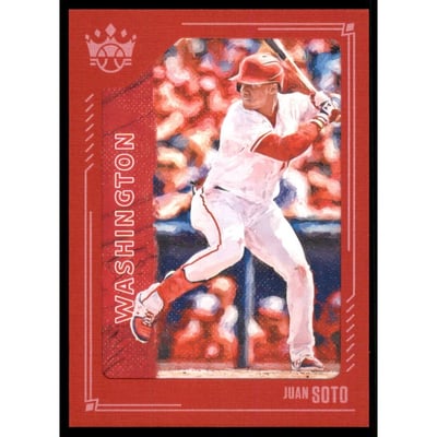 2021 Diamond Kings Red Frame #87 Juan Soto