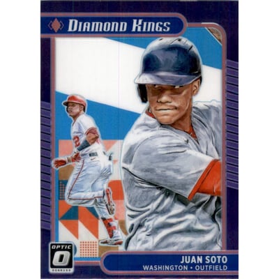 2021 Donruss Optic Carolina Blue and White #20 Juan Soto DK