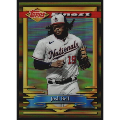 2021 Finest Flashbacks Gold Refractors #109 Josh Bell