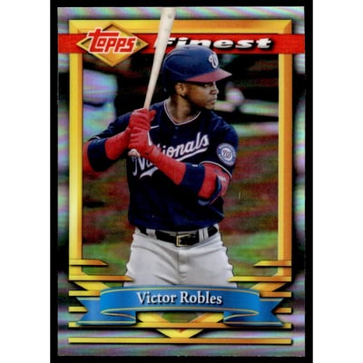 2021 Finest Flashbacks Refractors #84 Victor Robles